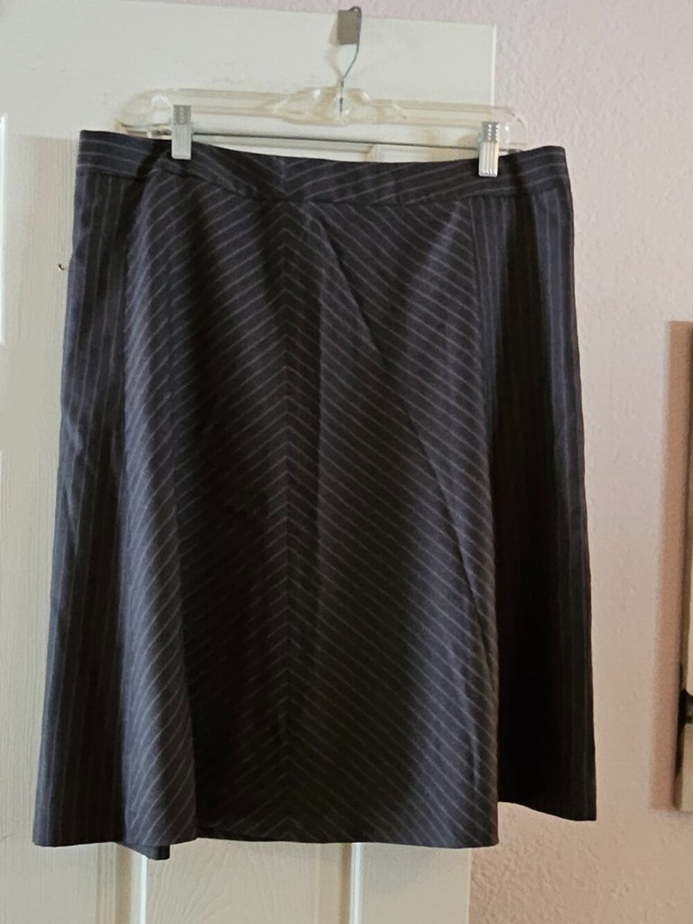 Merona Grey Pinstripe Skirt
